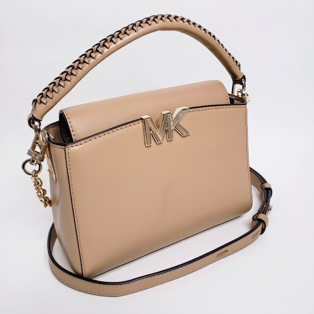 Michael Kors Karlie Gold Logo Chain Strap Crossbody Bag
